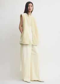 PLUSH SHEARLING VEST