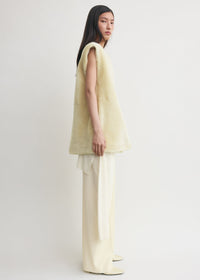 PLUSH SHEARLING VEST