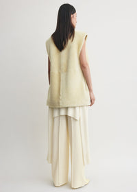 PLUSH SHEARLING VEST