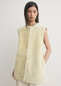PLUSH SHEARLING VEST