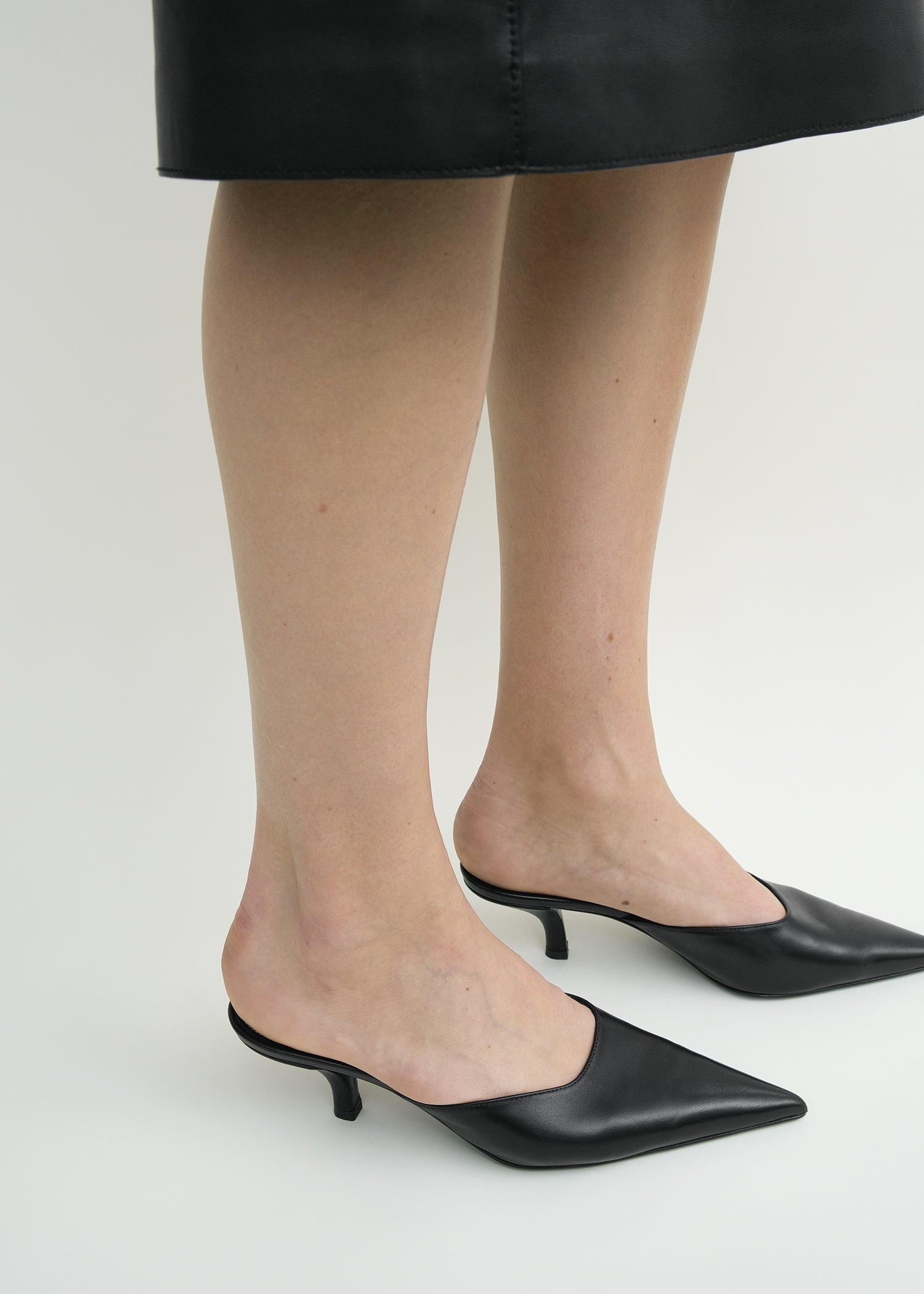 SHARP NAPPA MULES
