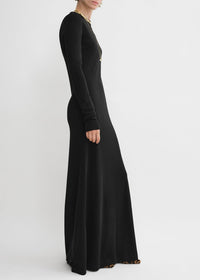 LONG-SLEEVE JERSEY DRESS