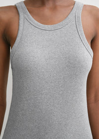 CURVED RIB TANK DRESS