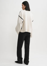 EMBROIDERED WOOL CASHMERE KNIT