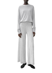 Pantalon en soie et cachemire - Grey melange