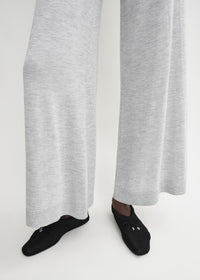 Pantalon en soie et cachemire - Grey melange