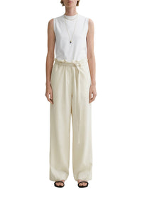 FLUID TIE-WAIST TROUSERS
