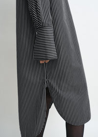 STRIPED KIMONO-SLEEVE SHIRTDRESS