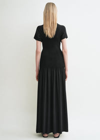 KNIFE-PLEATED JERSEY DRESS