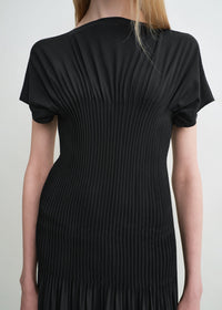 KNIFE-PLEATED JERSEY DRESS