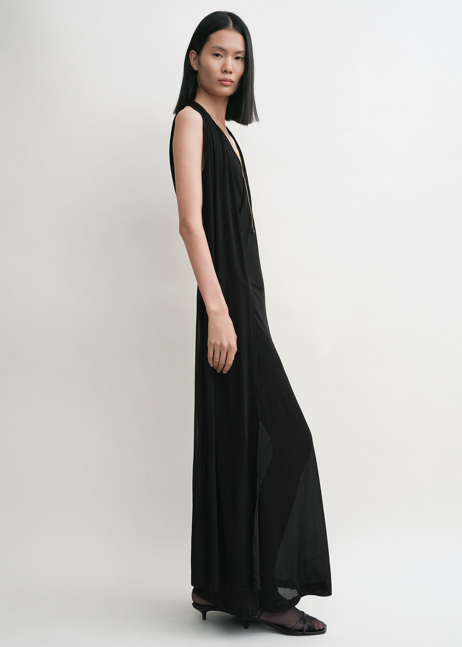 OVERLAPPED SCARF DRESS