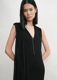 OVERLAPPED SCARF DRESS