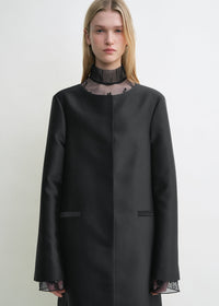 COLLARLESS COAT