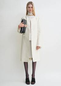 COLLARLESS COAT