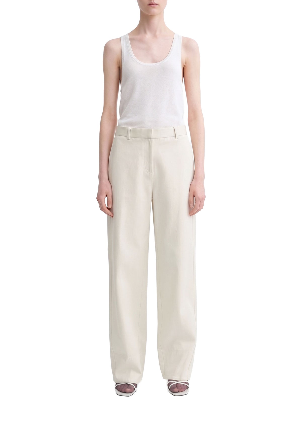 Pantalon à coutures torsadées - Ecru