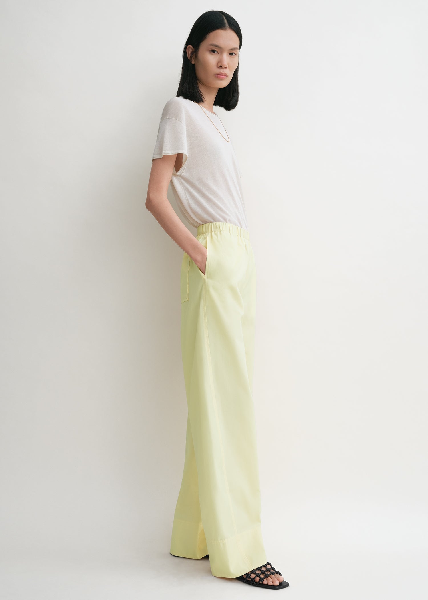 TWISTED SEAM BOXER TROUSERS