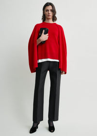 CREW CAPE KNIT