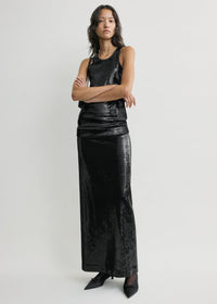 CURVED SEQUIN TANK