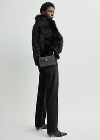 BELTED LEATHER CROSSBODY