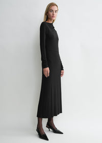 DRAPED JERSEY DRESS