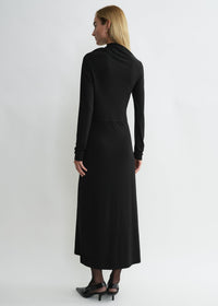 DRAPED JERSEY DRESS