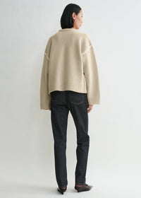 EMBROIDERED WOOL CASHMERE KNIT