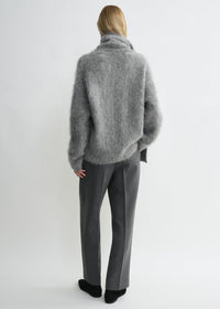 DRAPED-SCARF KNIT