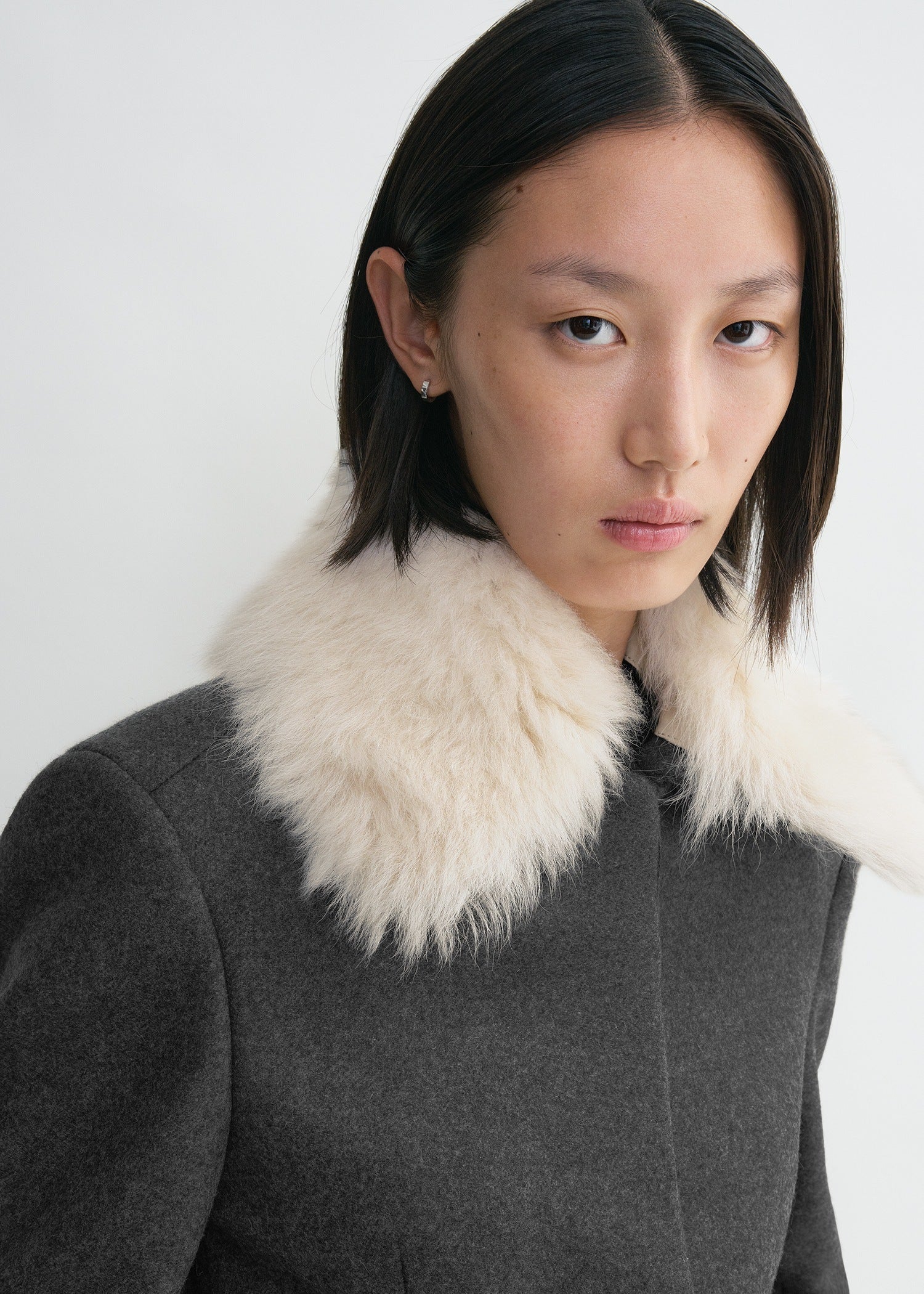 SHEARLING COLLAR JACKET