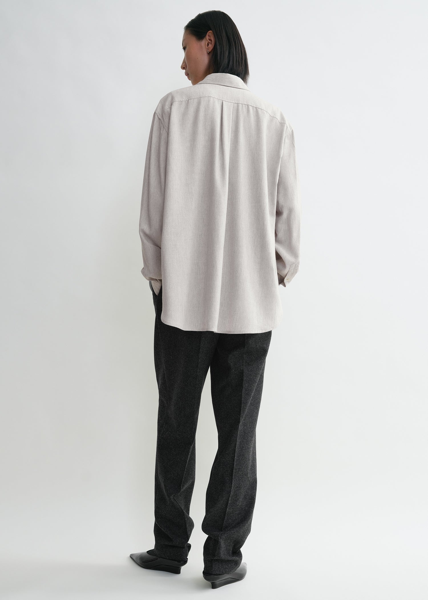 FLUID VISCOSE-BLEND SHIRT