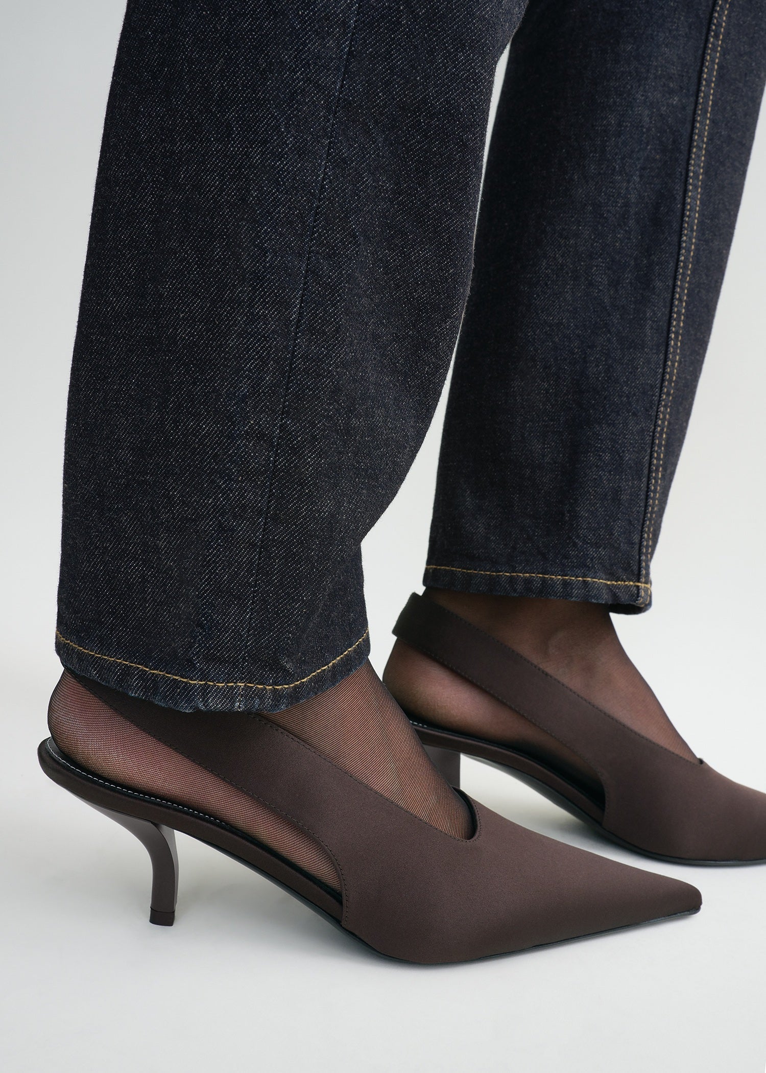CLASSIC SATIN SLINGBACKS