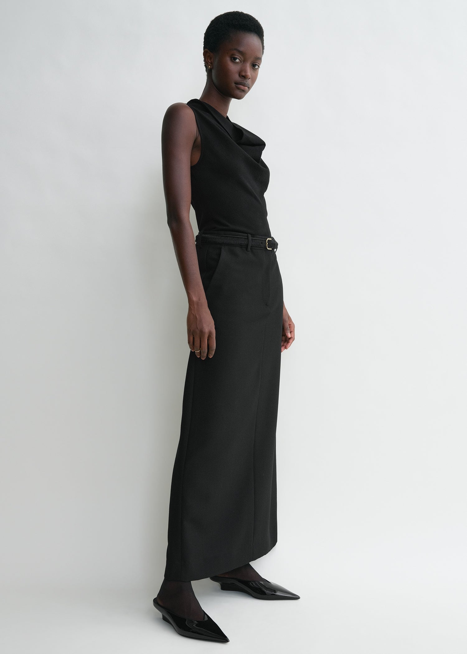 COWL-NECK TOP