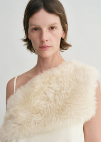 SHEARLING APPLIQUÉ TOP