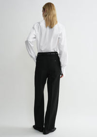 PLEATED STRAIGHT TROUSERS
