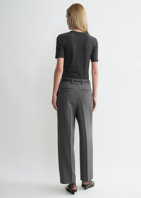 PLEATED STRAIGHT TROUSERS