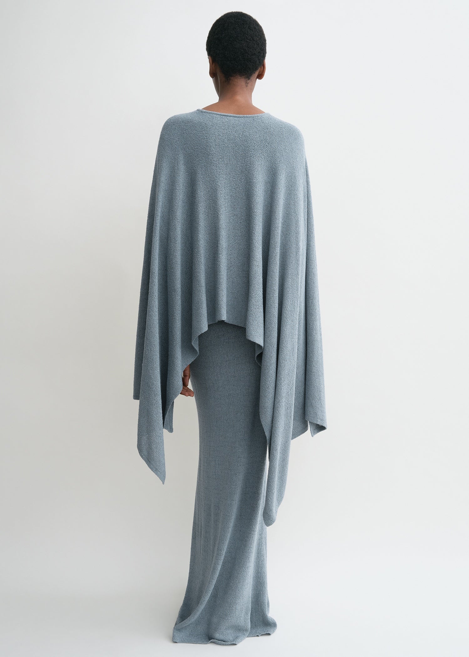 CAPE KNIT DRESS