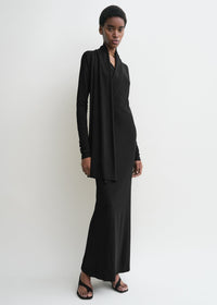 OVERLAPPED JERSEY DRESS
