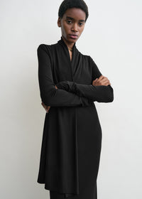 OVERLAPPED JERSEY DRESS