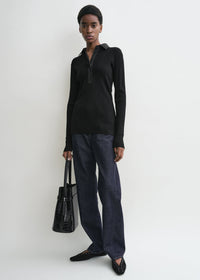HALF-PLACKET KNIT SHIRT
