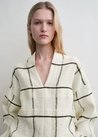 WINDOWPANE-CHECK TUNIC