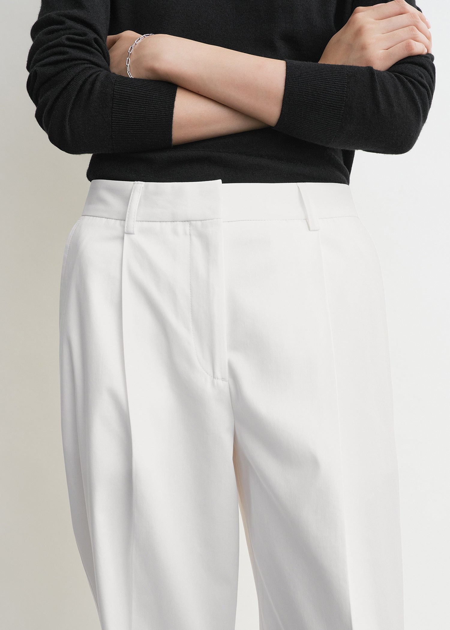 SLANTED POCKET TROUSERS