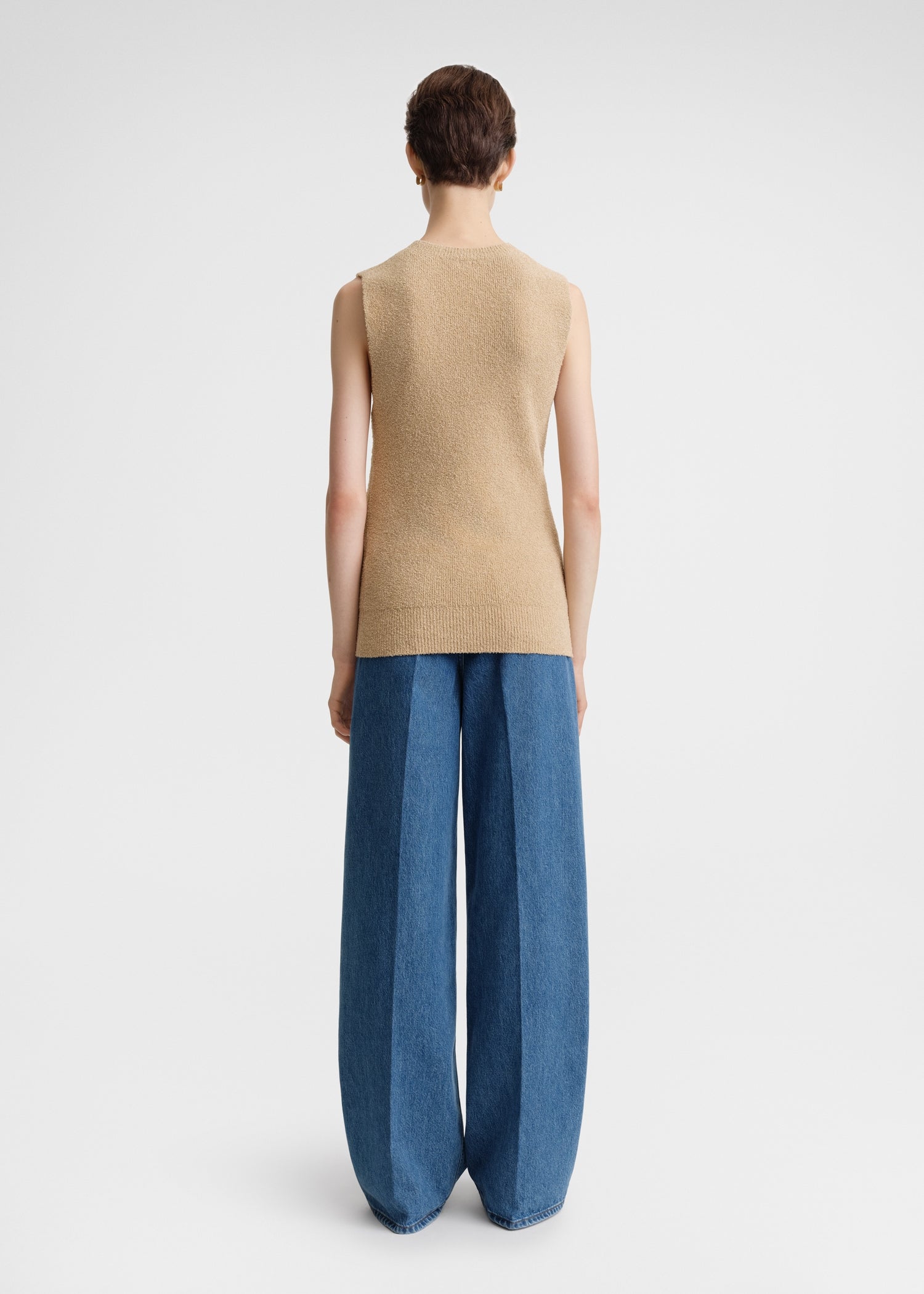 SLEEVELESS TERRY KNIT