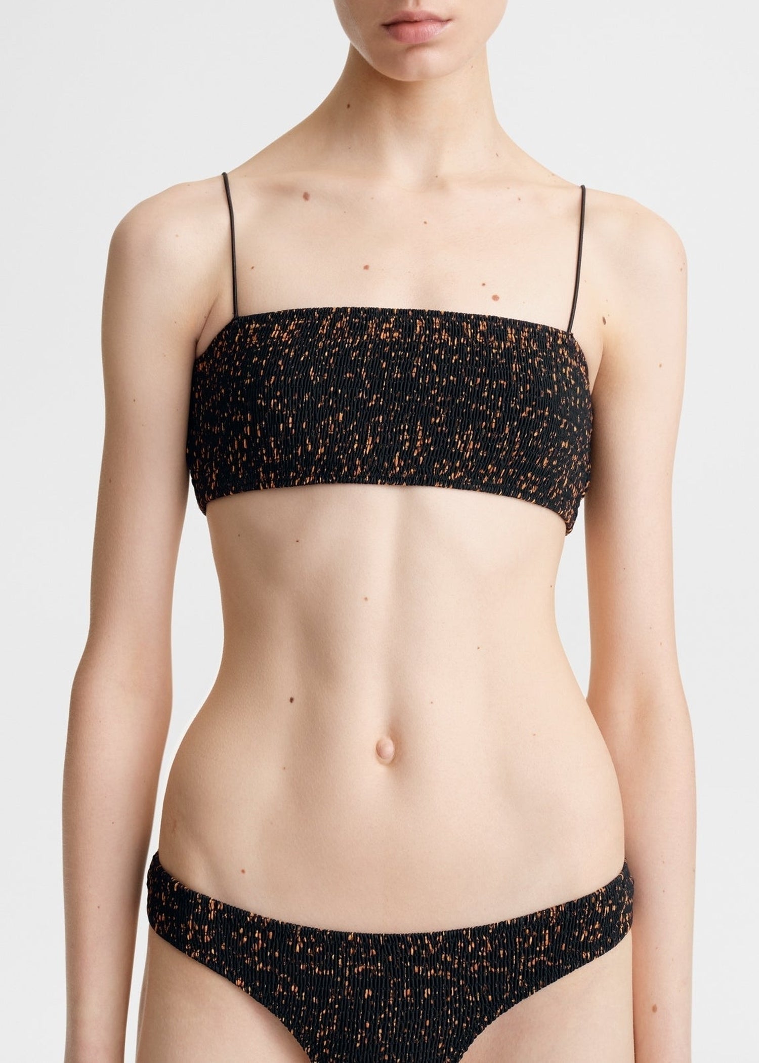 SMOCKED MINI BIKINI BOTTOMS