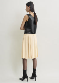 PLEATED WRAP SKIRT