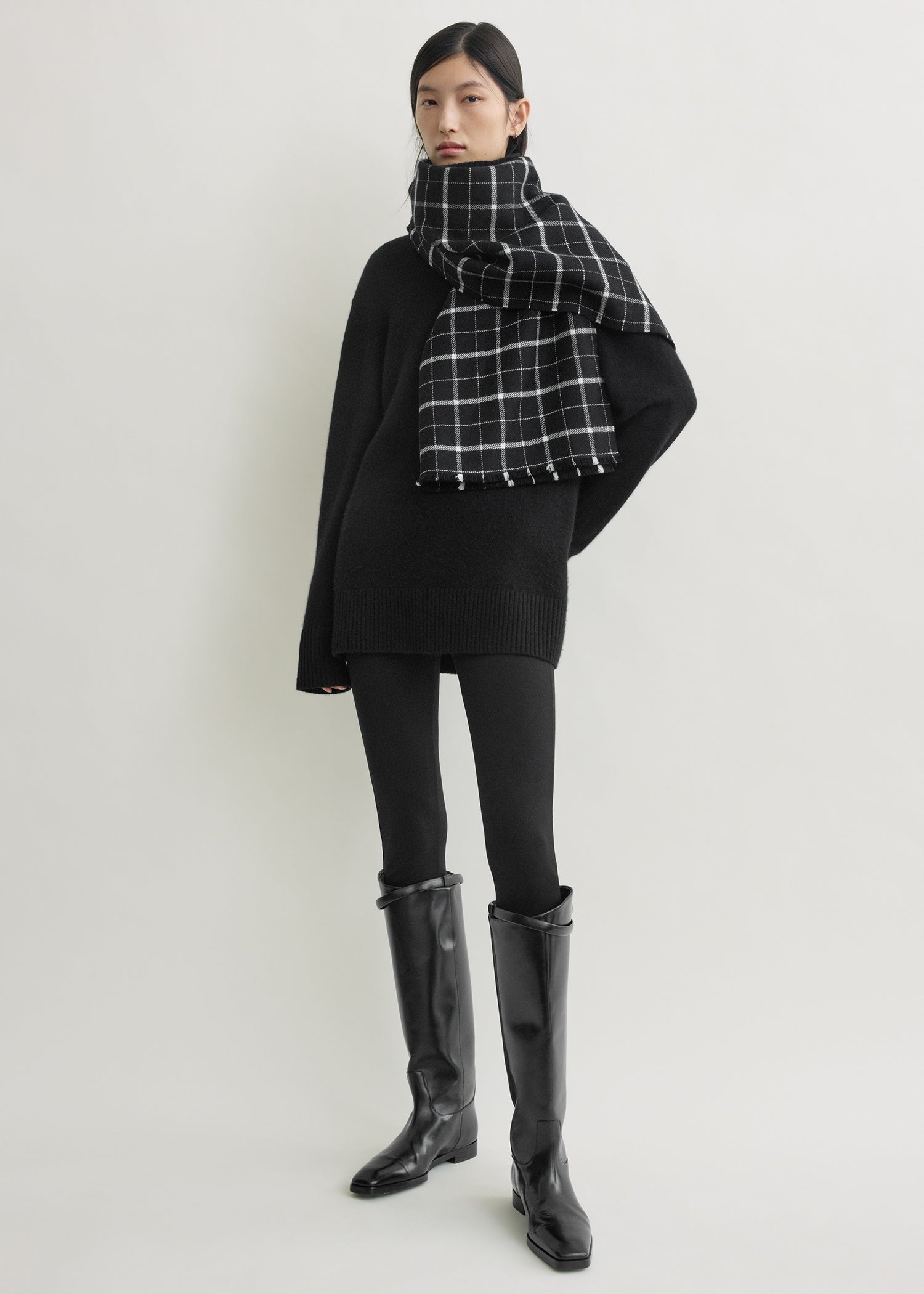WINDOWPANE SCARF