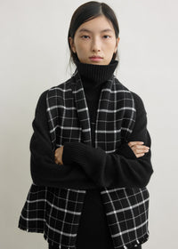 WINDOWPANE SCARF