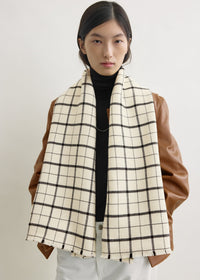 WINDOWPANE SCARF