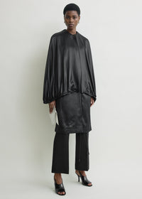 DETACHABLE CAPE EVENING COAT