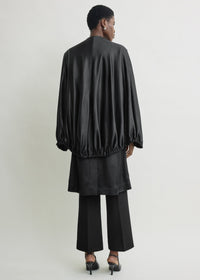 DETACHABLE CAPE EVENING COAT