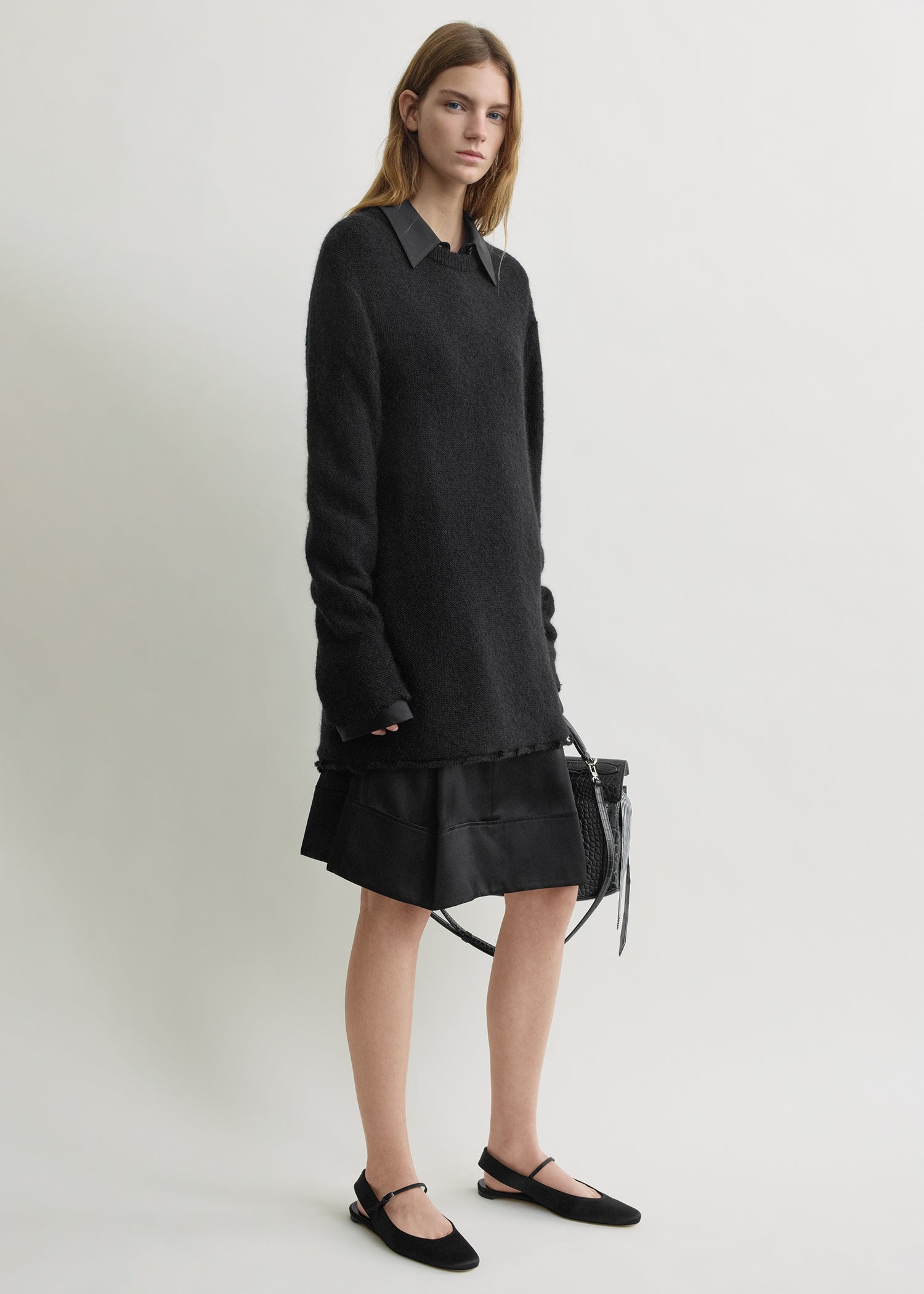 LONG OPEN WEAVE KNIT