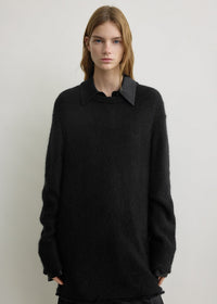 LONG OPEN WEAVE KNIT